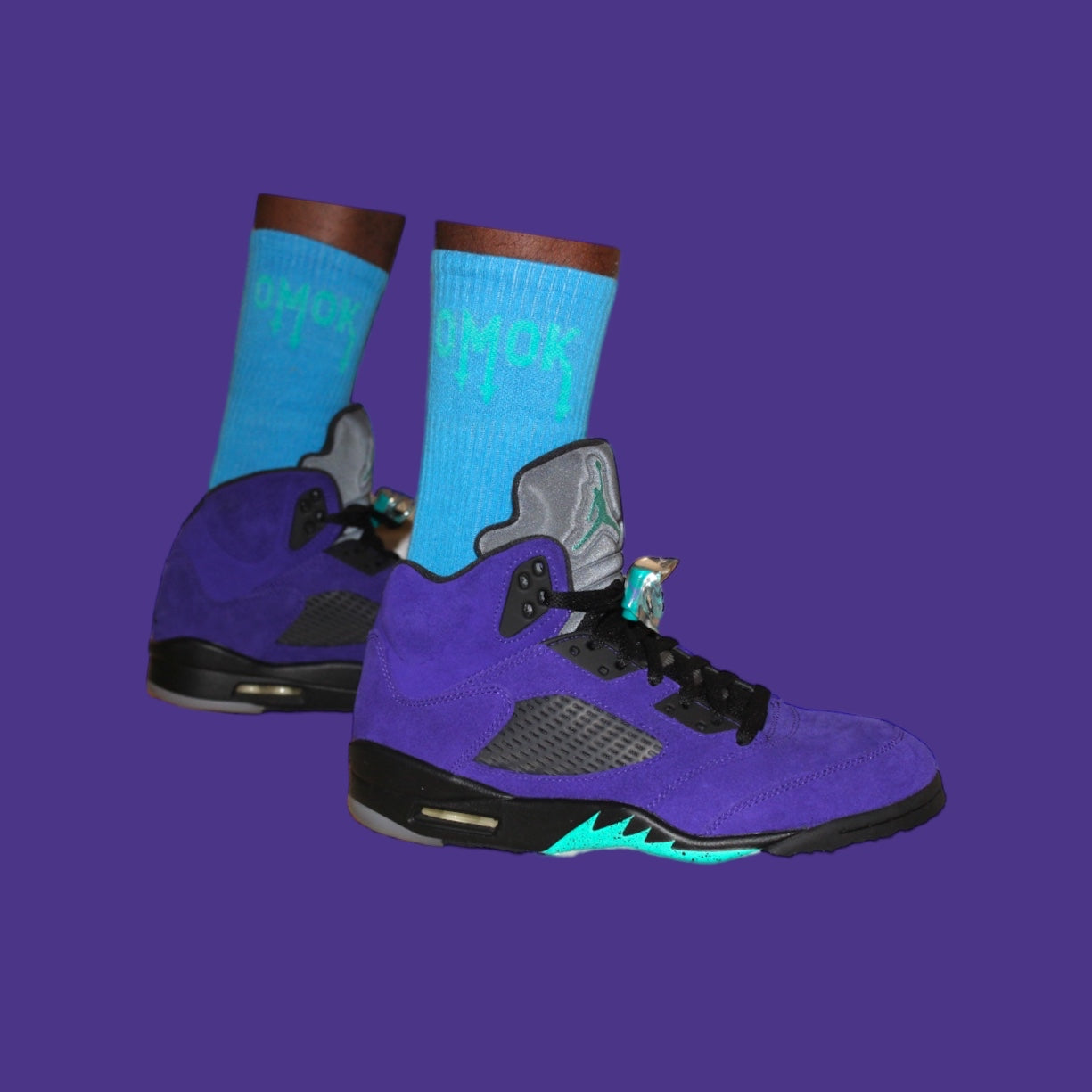 Omok Socks "Royalty Blue"