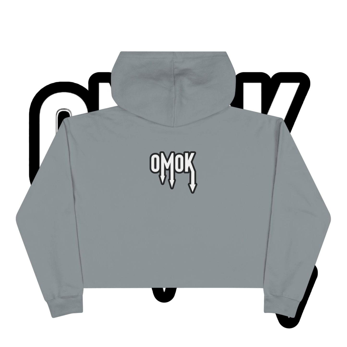 Omok Logo Crop Hoodie