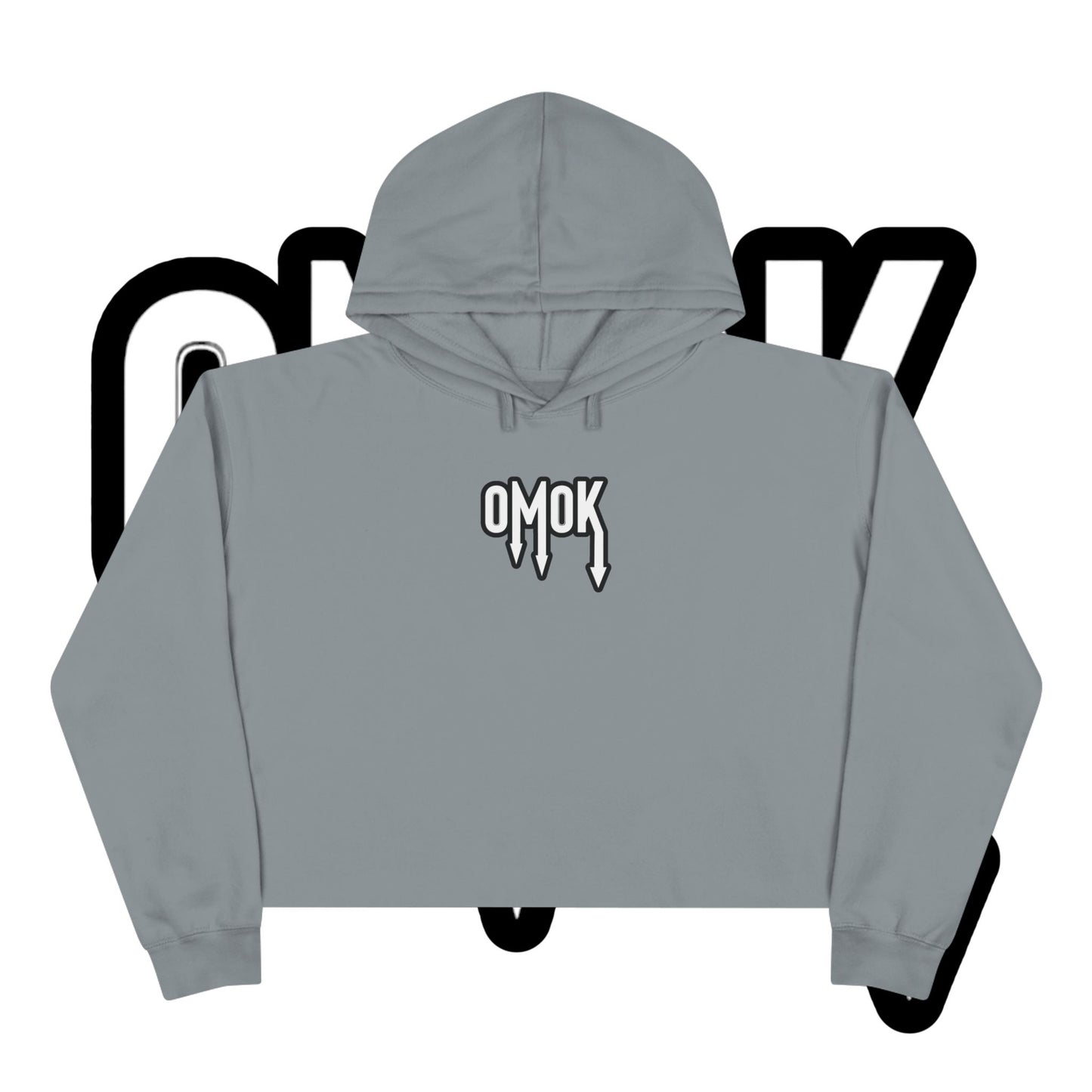 Omok Logo Crop Hoodie