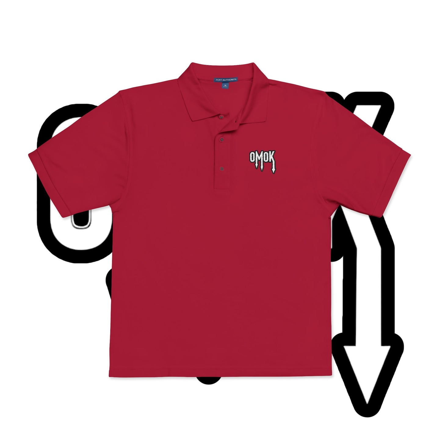 Embroidered Omok Polo Shirt