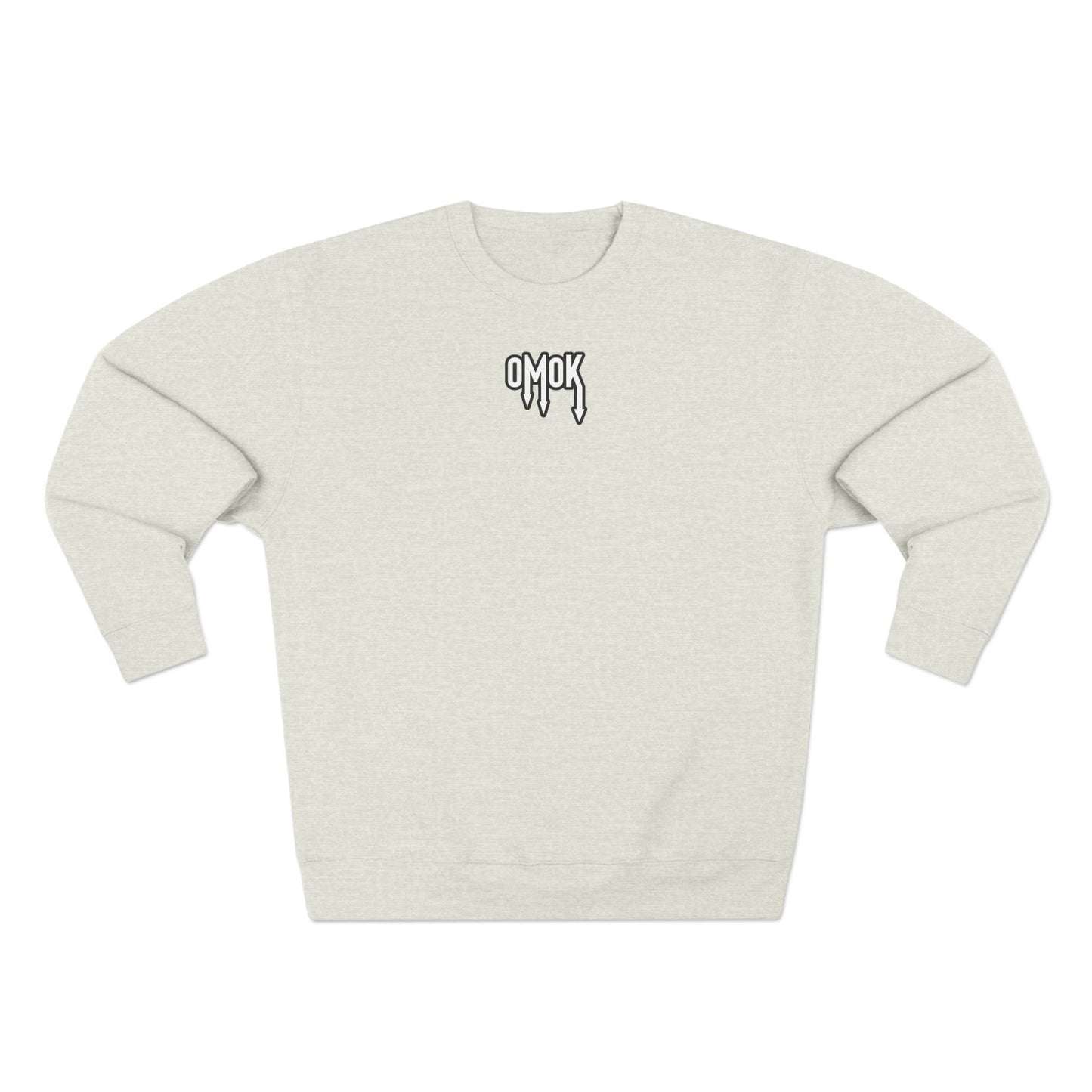 Cozy Unisex Crewneck Sweatshirt - 'OMOK' Design for Everyday Style