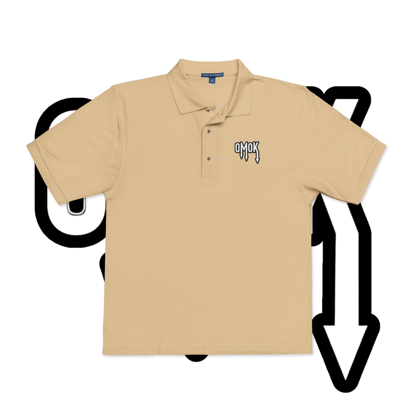 Embroidered Omok Polo Shirt