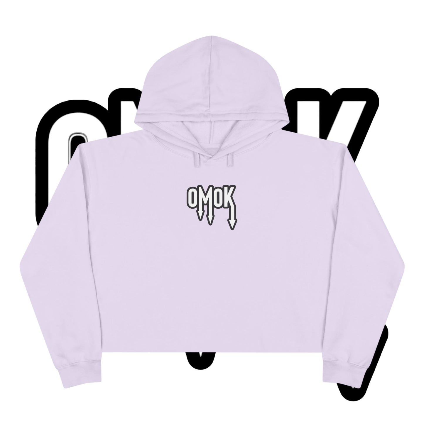 Omok Logo Crop Hoodie