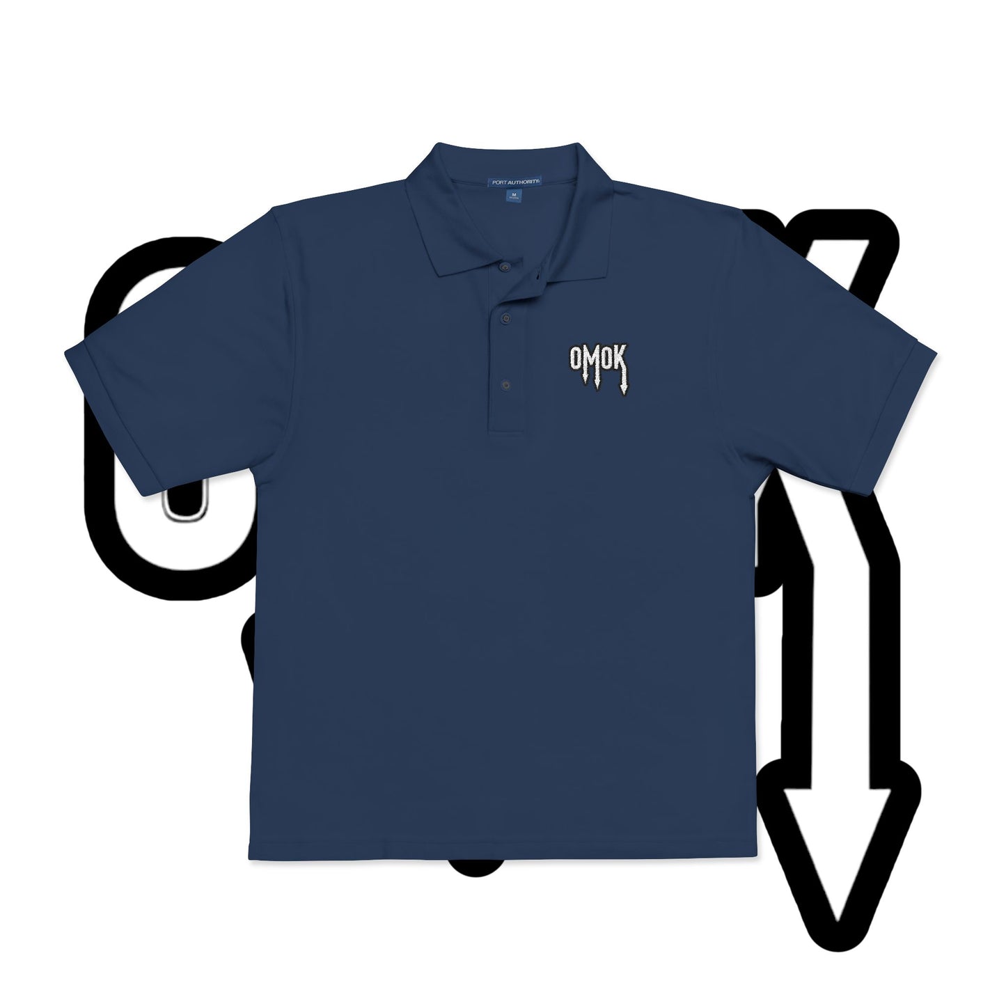 Embroidered Omok Polo Shirt