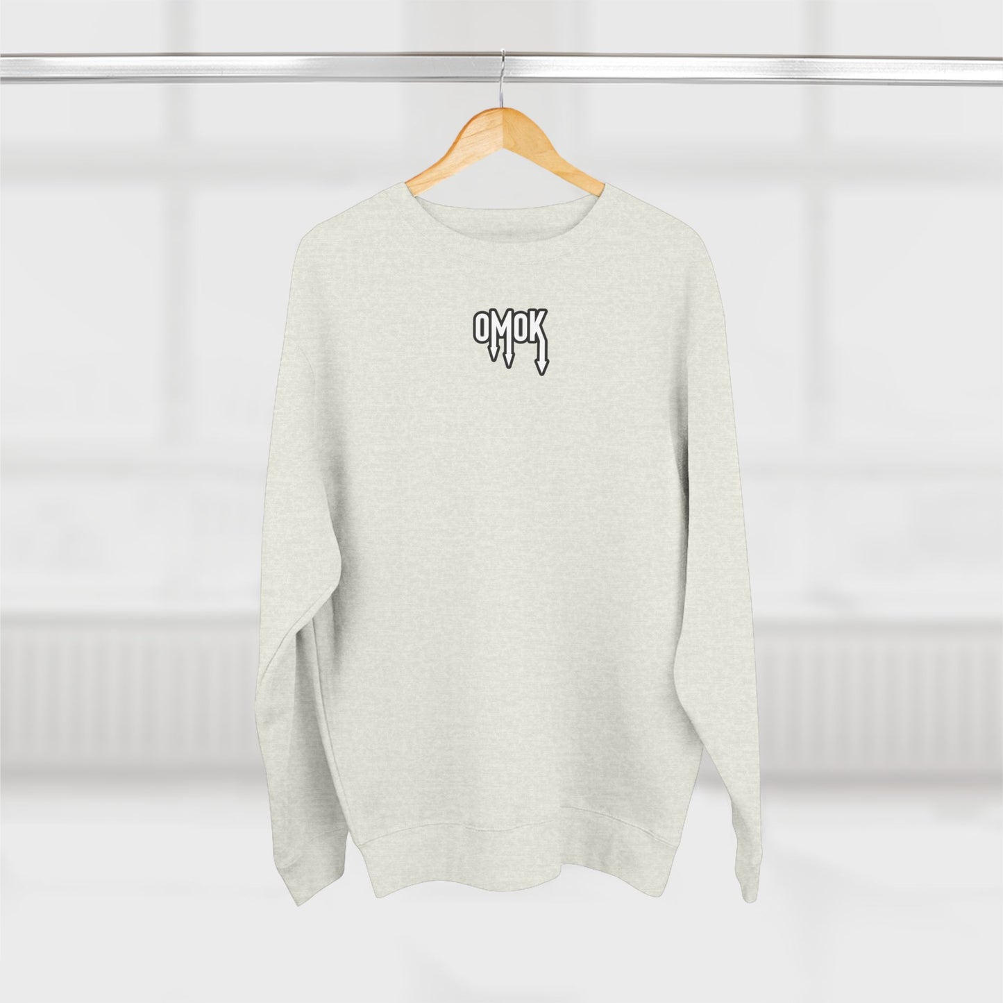 Cozy Unisex Crewneck Sweatshirt - 'OMOK' Design for Everyday Style
