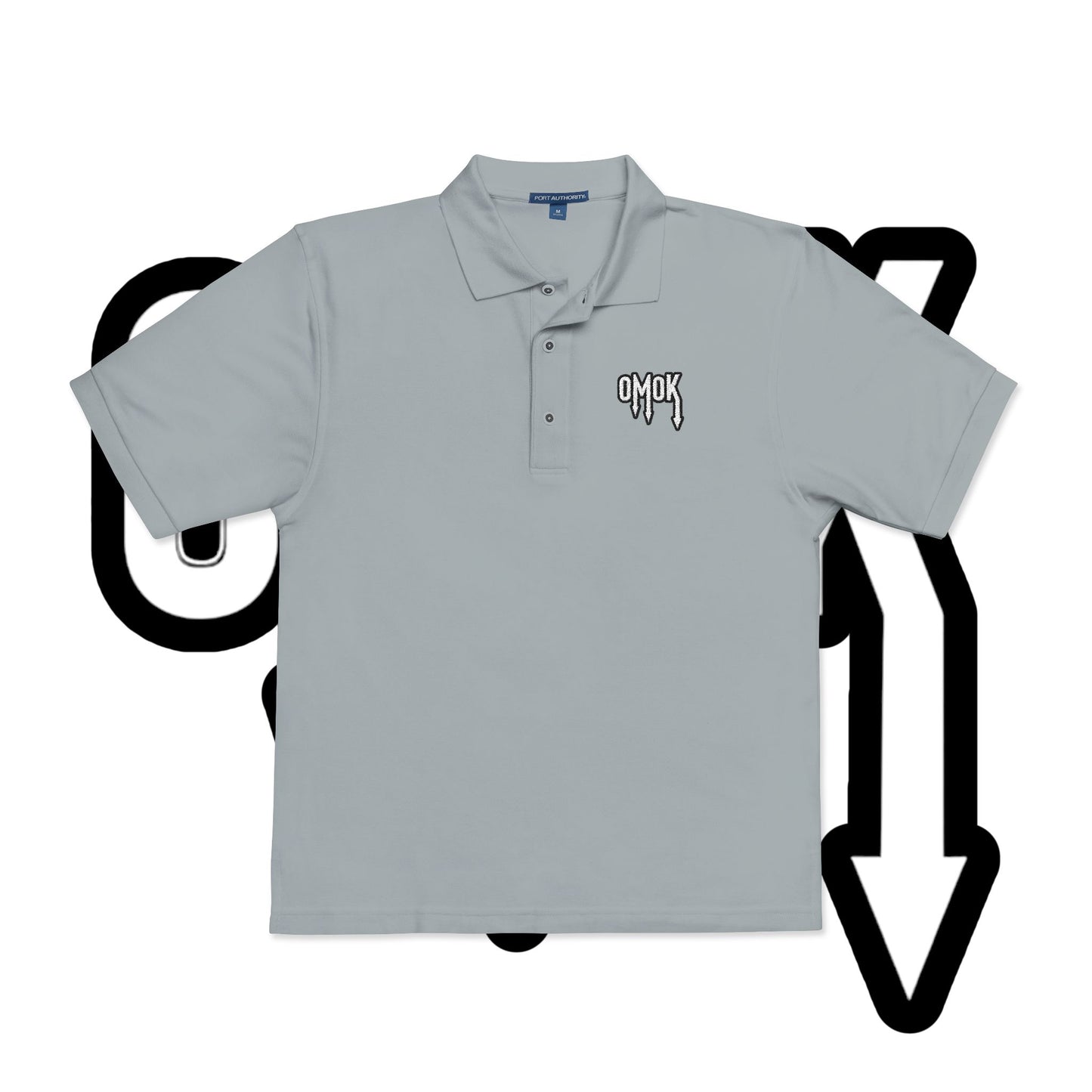 Embroidered Omok Polo Shirt