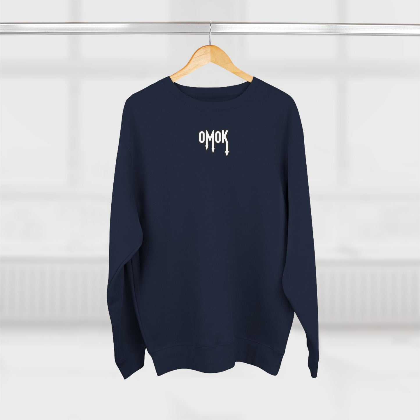 Cozy Unisex Crewneck Sweatshirt - 'OMOK' Design for Everyday Style
