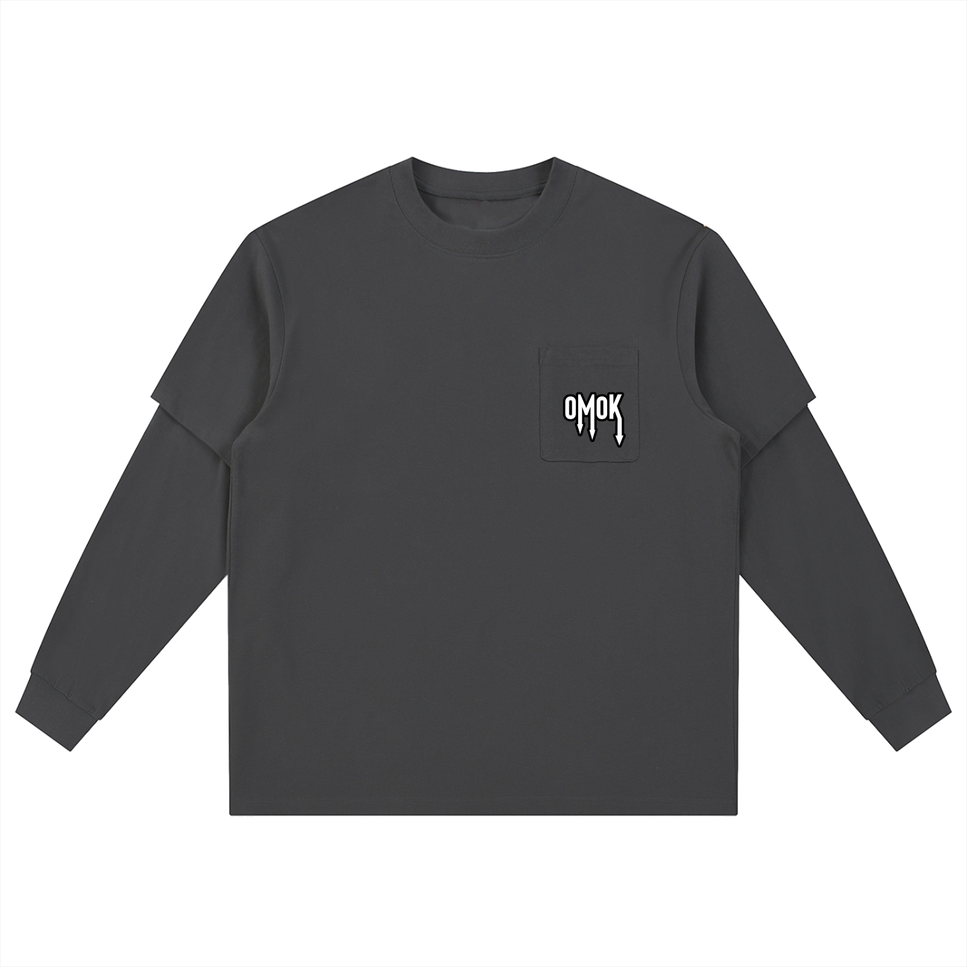 Layered Long Sleeve Oversized Tee