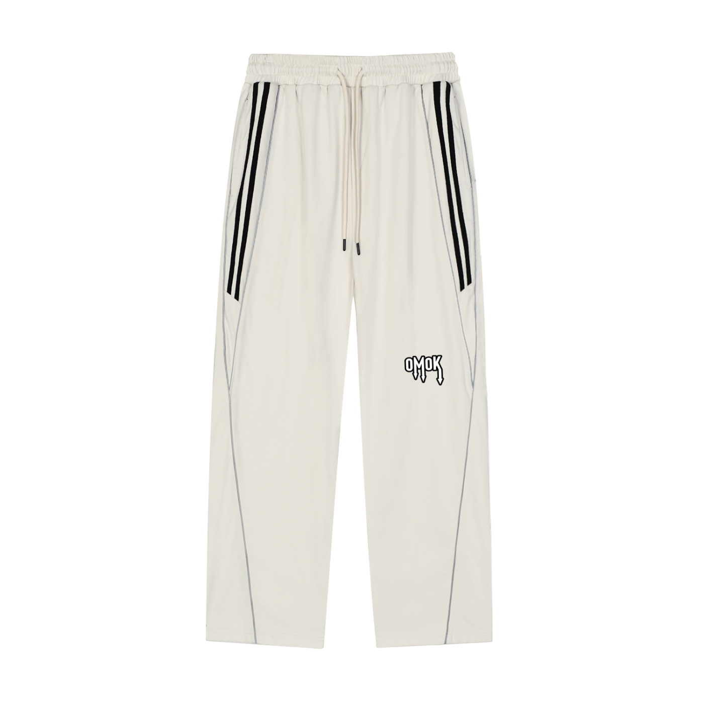 Reflection Striped Straight-Leg Sweatpants