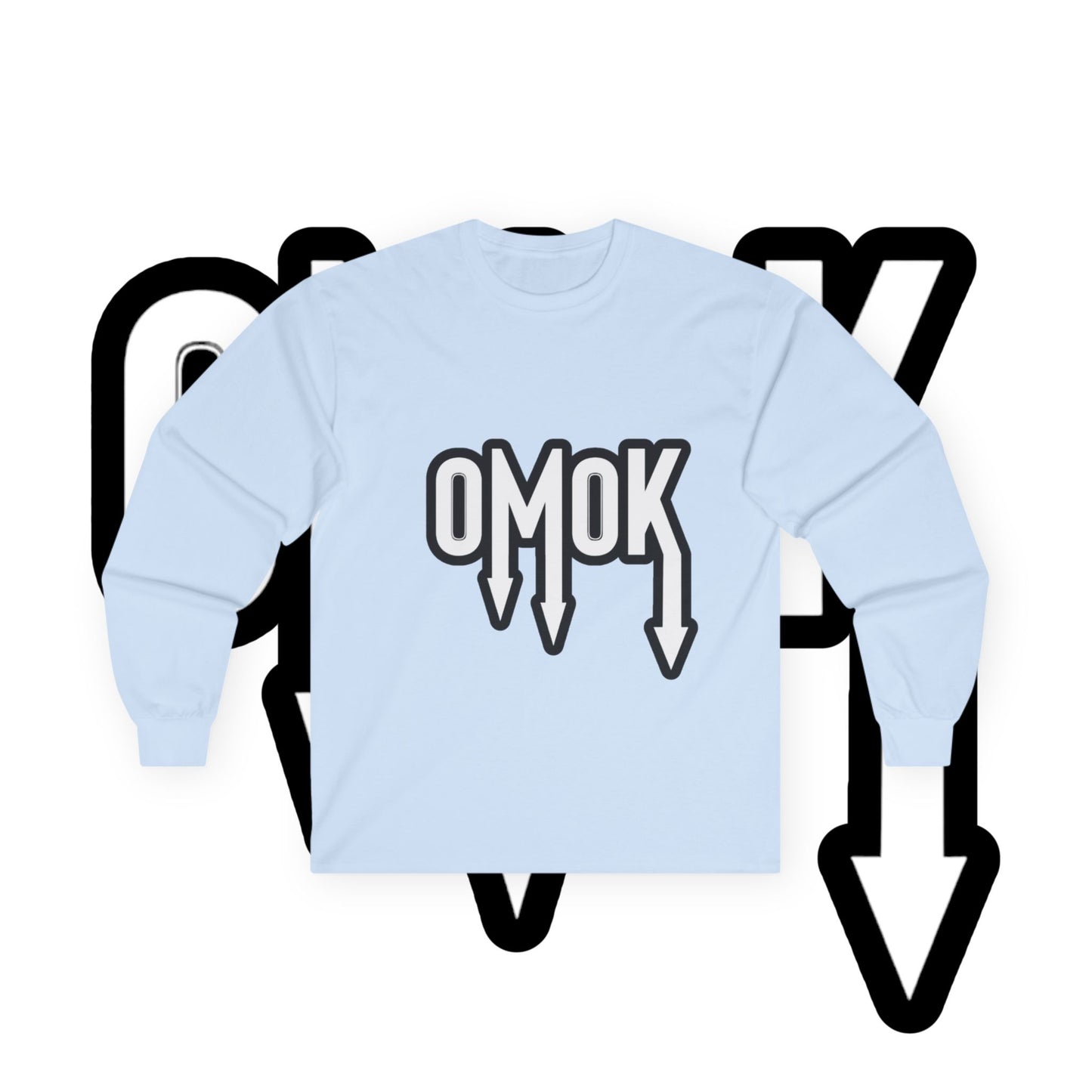 Ultra Cotton Long Sleeve Tee - 'OMOK'