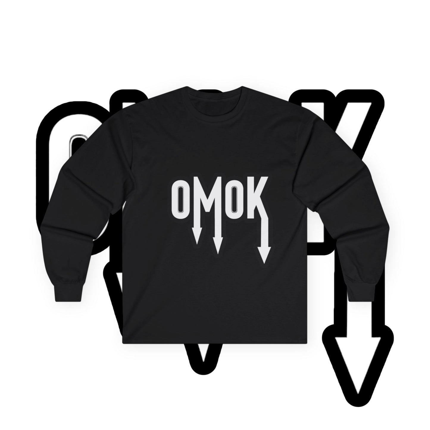 Ultra Cotton Long Sleeve Tee - 'OMOK'
