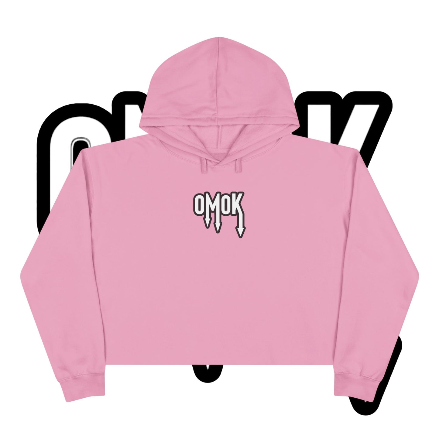 Omok Logo Crop Hoodie