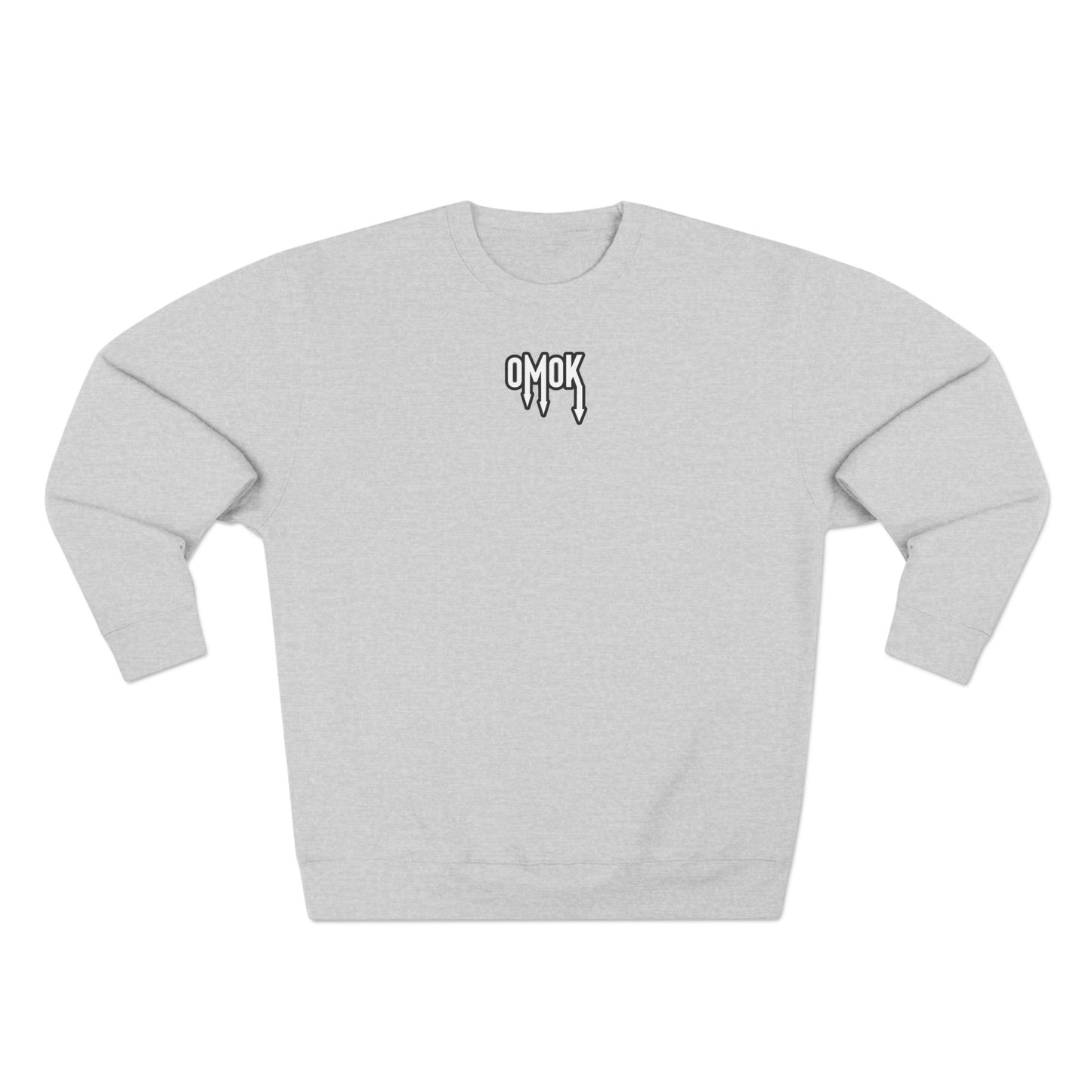 Cozy Unisex Crewneck Sweatshirt - 'OMOK' Design for Everyday Style