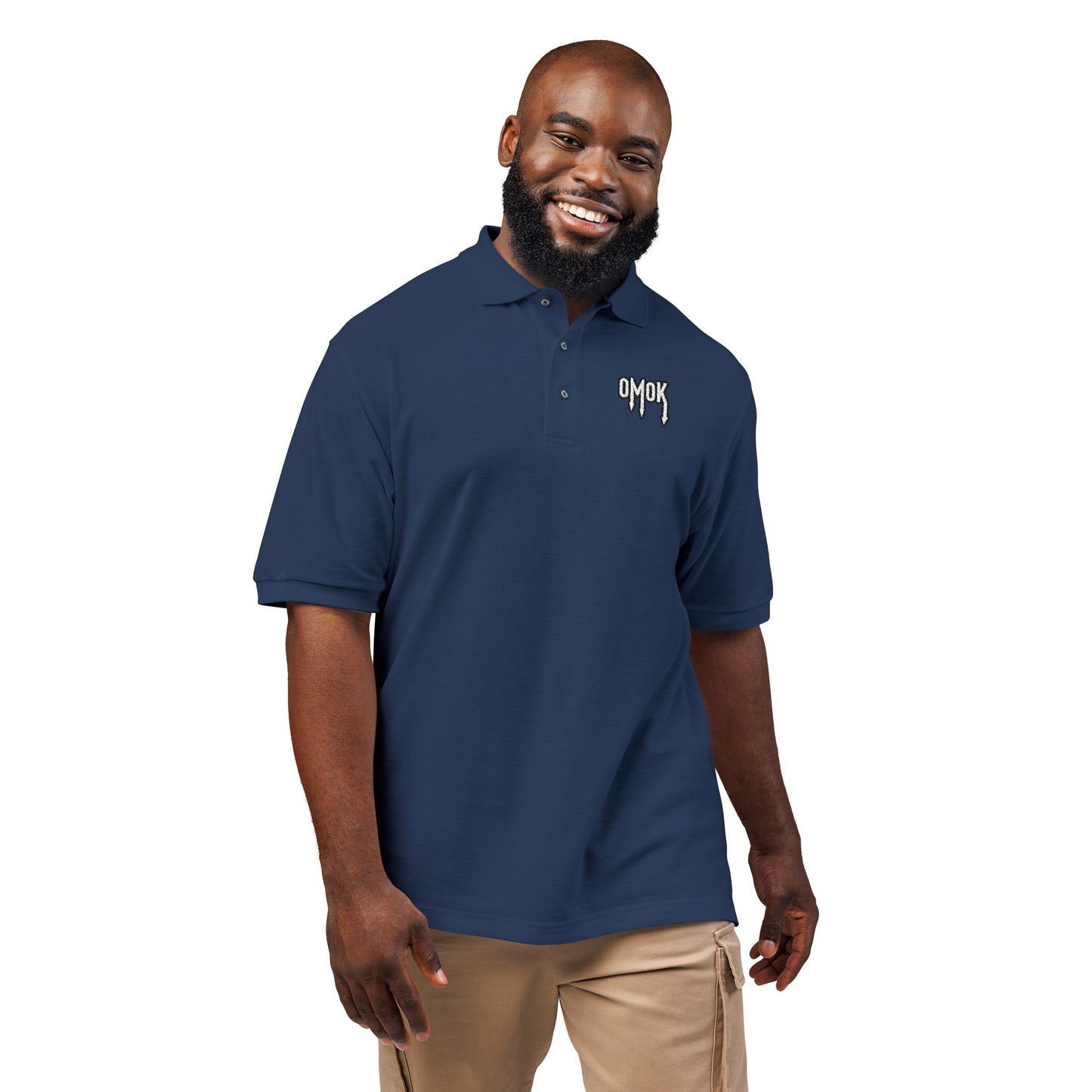 Embroidered Omok Polo Shirt