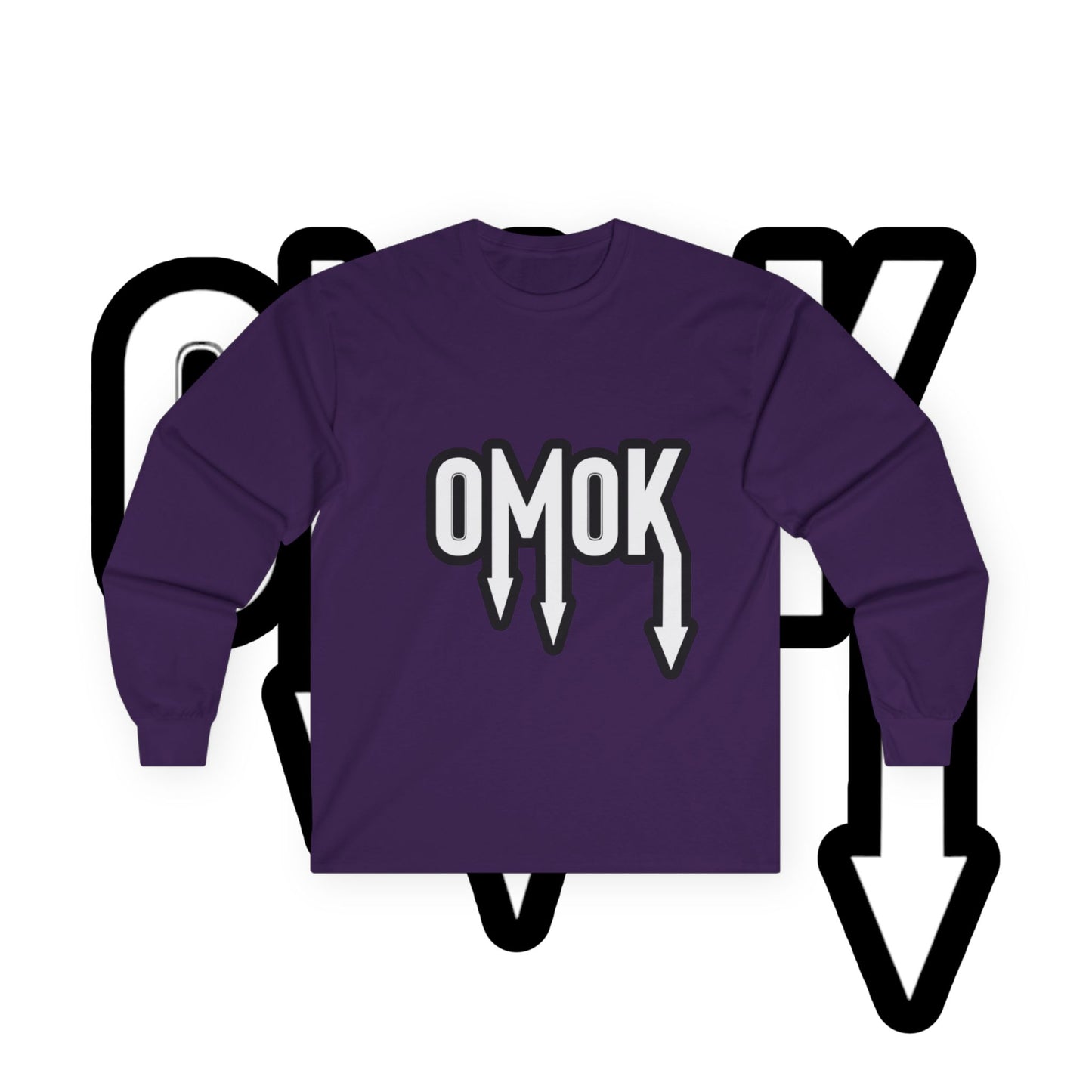 Ultra Cotton Long Sleeve Tee - 'OMOK'
