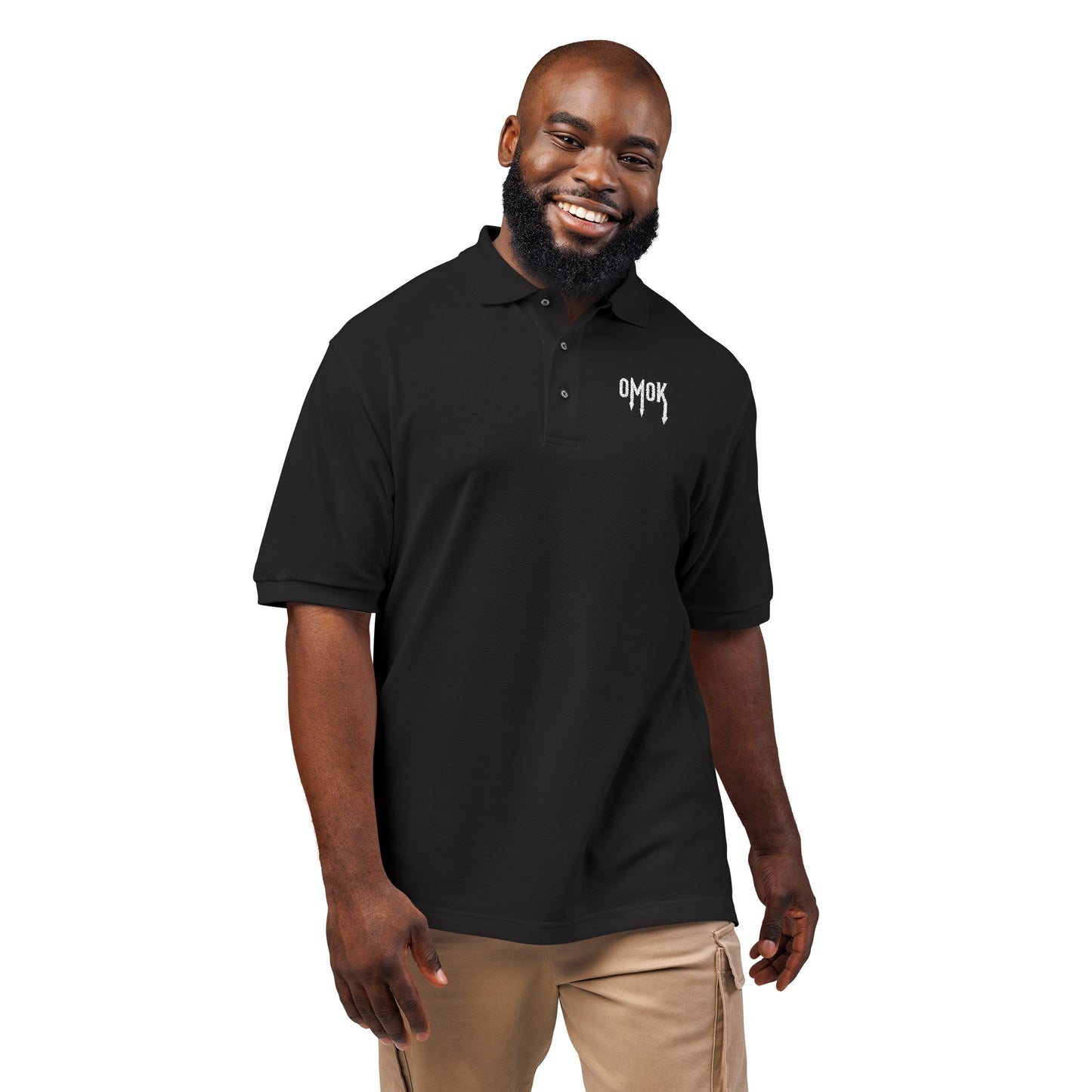 Embroidered Omok Polo Shirt