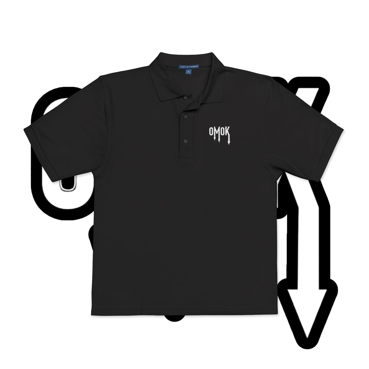 Embroidered Omok Polo Shirt