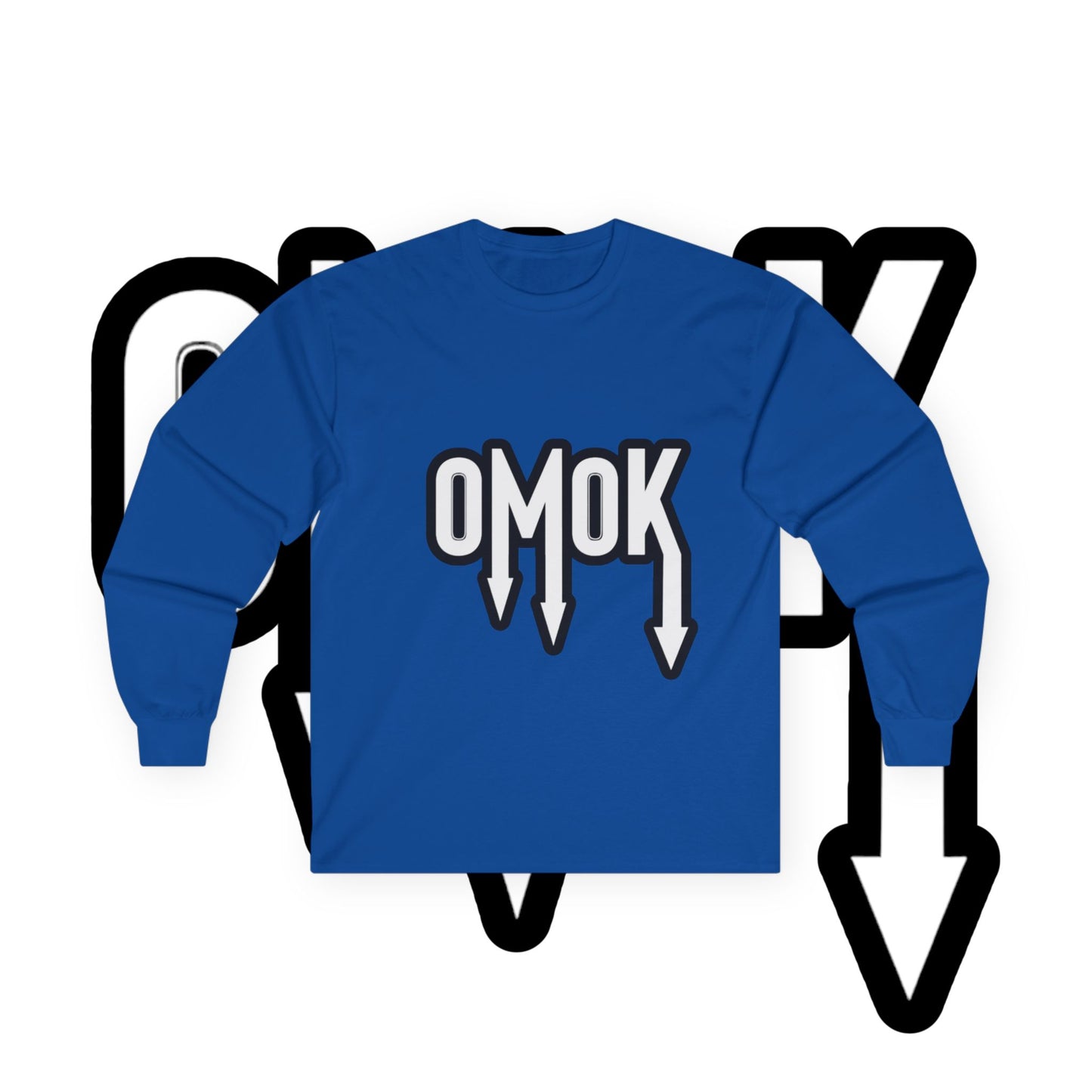 Ultra Cotton Long Sleeve Tee - 'OMOK'