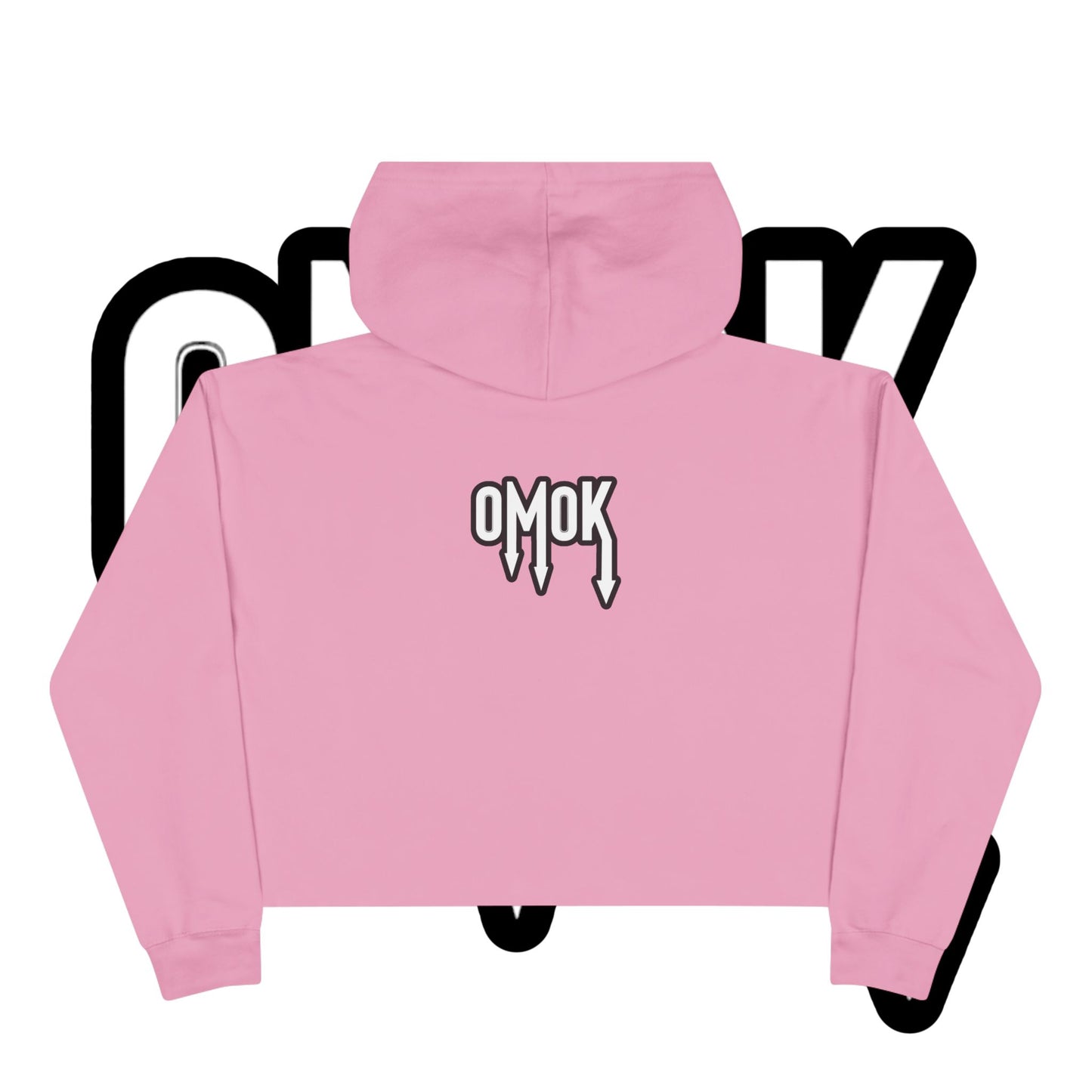 Omok Logo Crop Hoodie