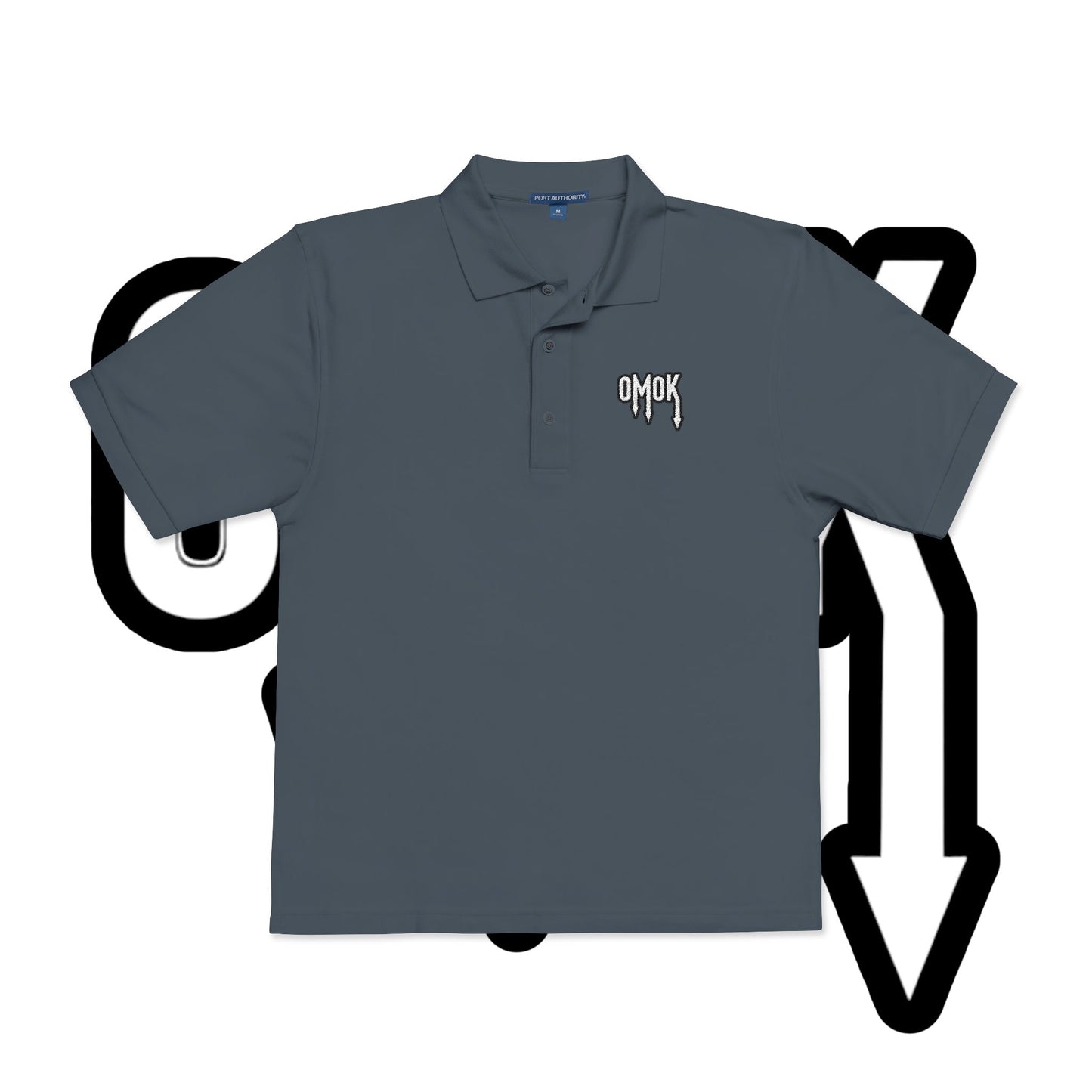 Embroidered Omok Polo Shirt