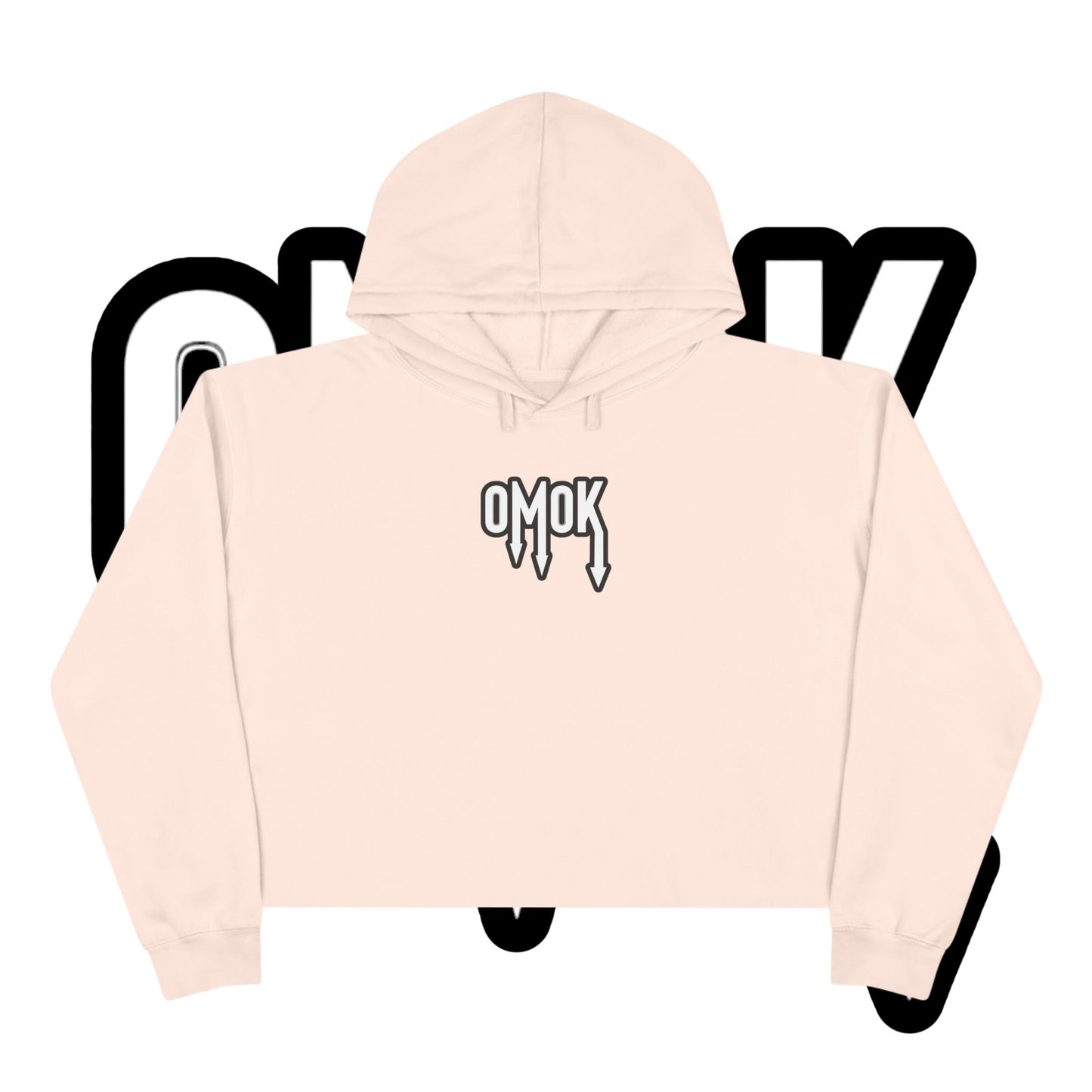Omok Logo Crop Hoodie