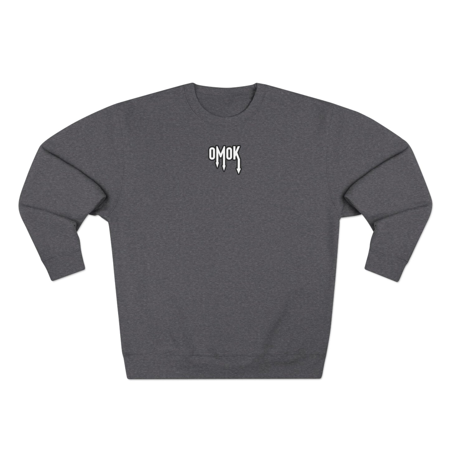 Cozy Unisex Crewneck Sweatshirt - 'OMOK' Design for Everyday Style