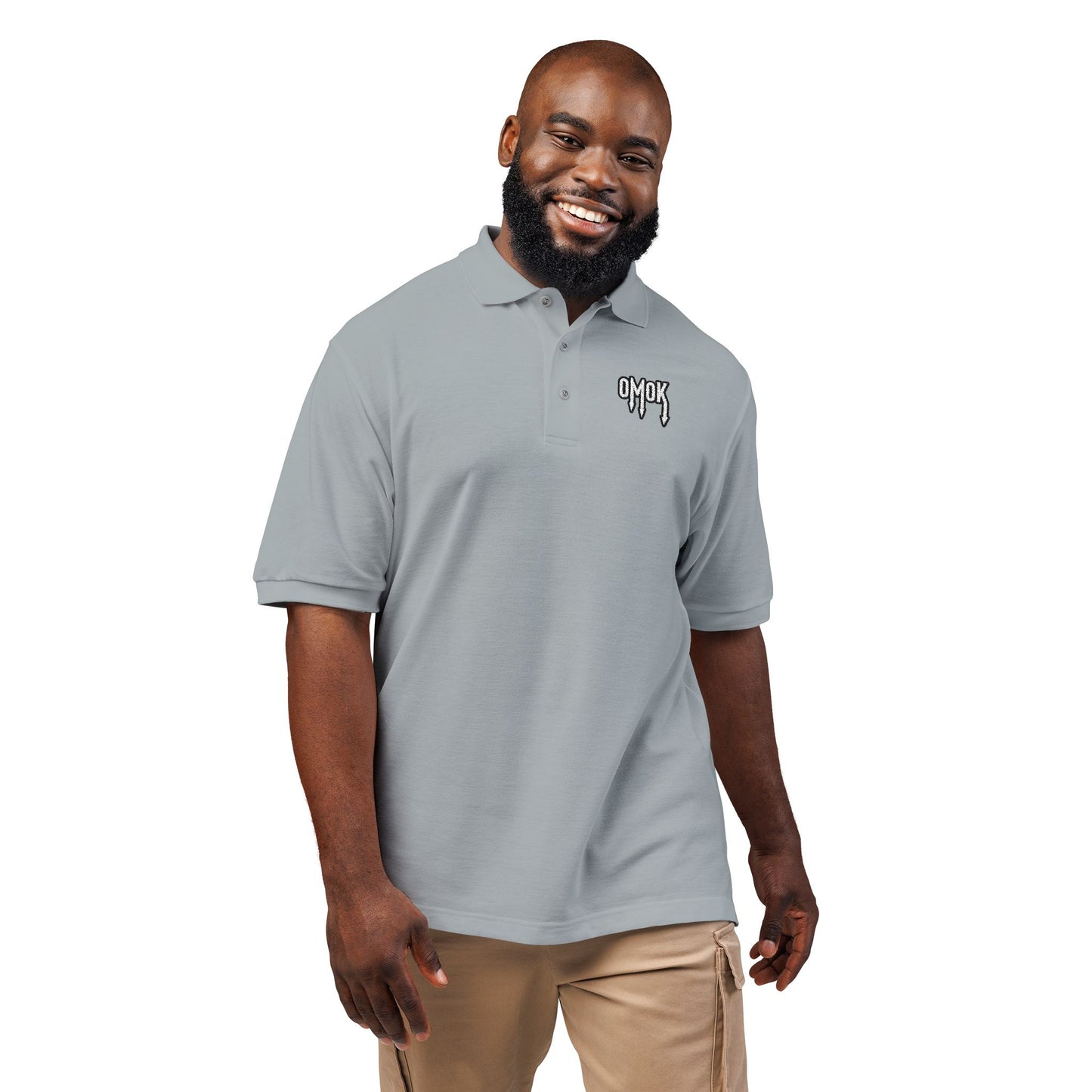 Embroidered Omok Polo Shirt