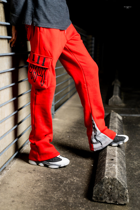 OMOK Stacked SweatPants (Red)