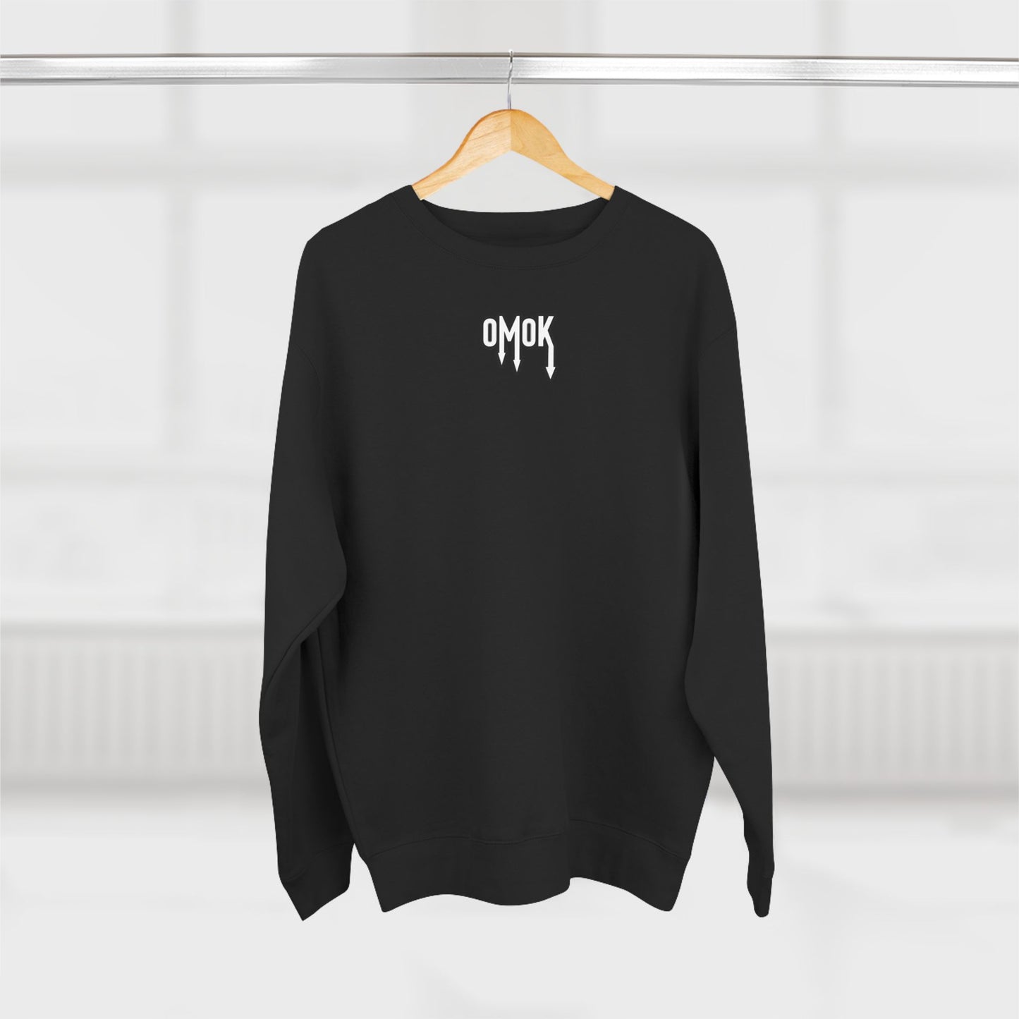 Cozy Unisex Crewneck Sweatshirt - 'OMOK' Design for Everyday Style