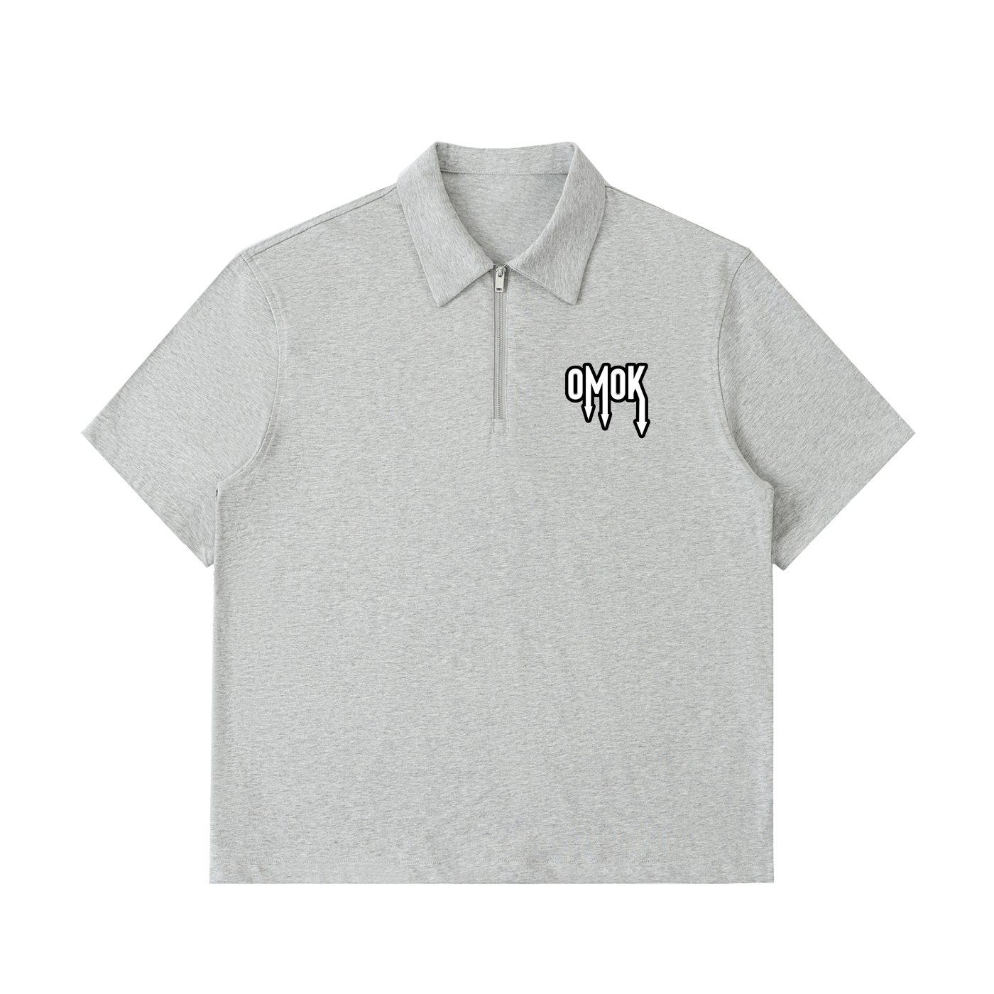 Half-Zip Cotton Polo Shirt