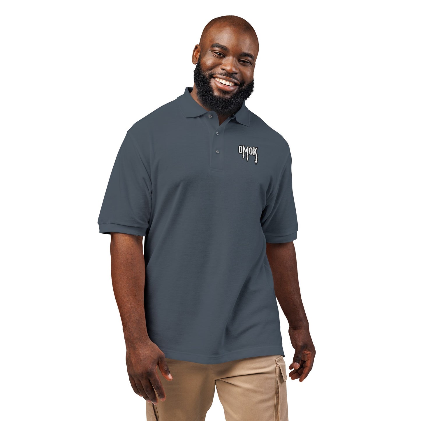 Embroidered Omok Polo Shirt