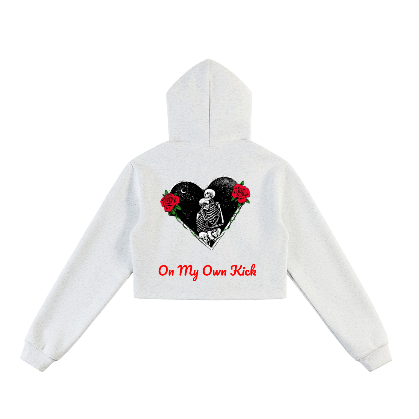 Essential Cropped Zip-Up Hoodie