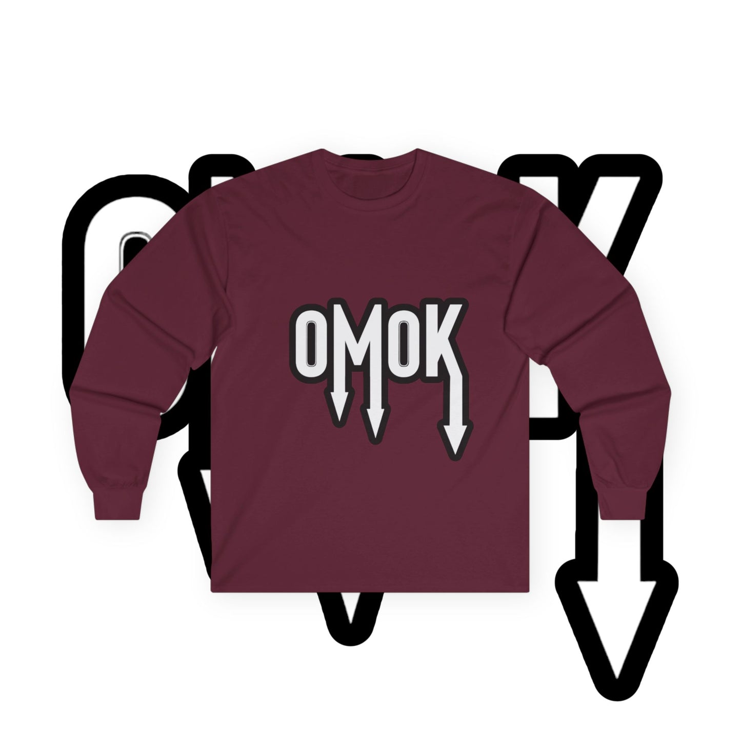 Ultra Cotton Long Sleeve Tee - 'OMOK'