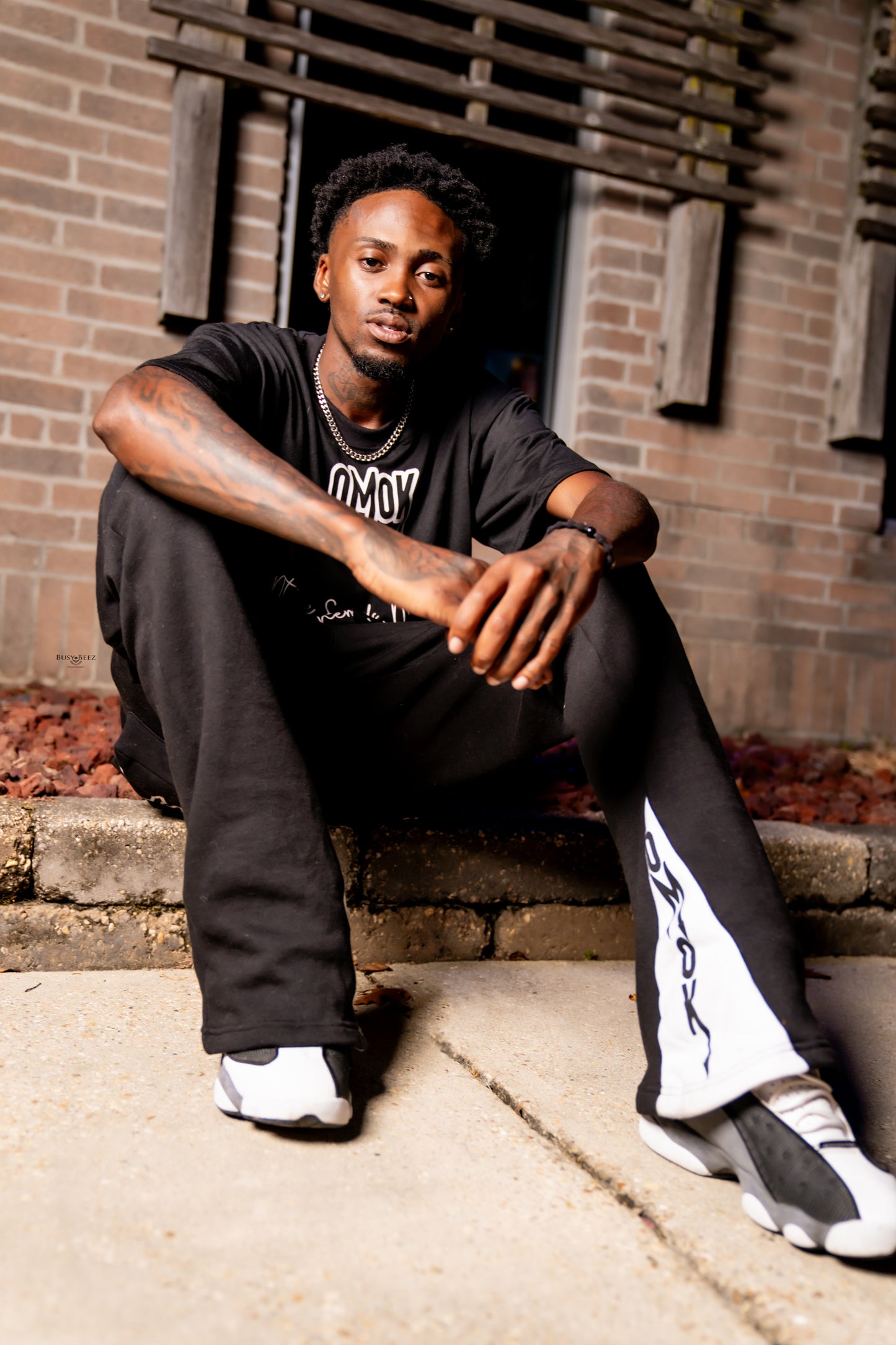 OMOK Stacked SweatPants (Black)