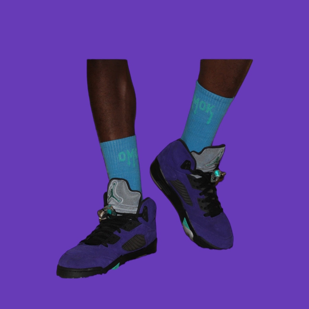 Omok Socks "Royalty Blue"