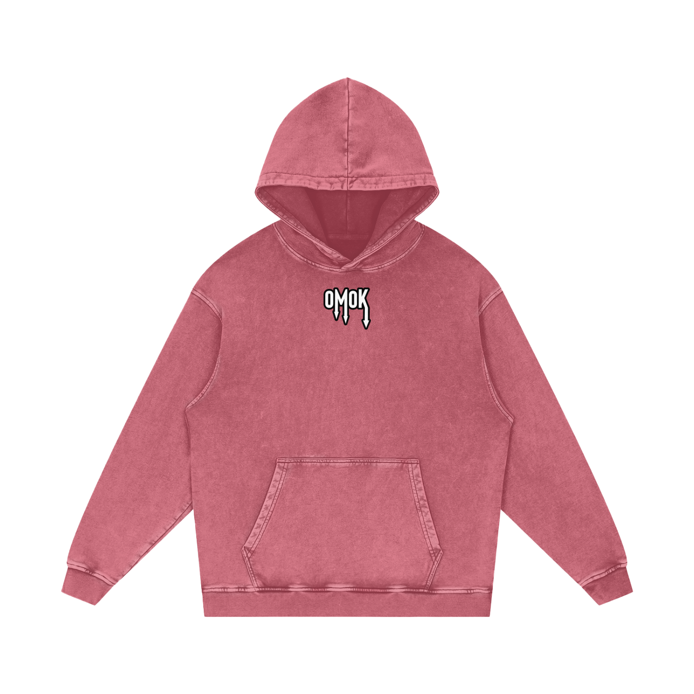 Snow Washed Loose Cotton Hoodie