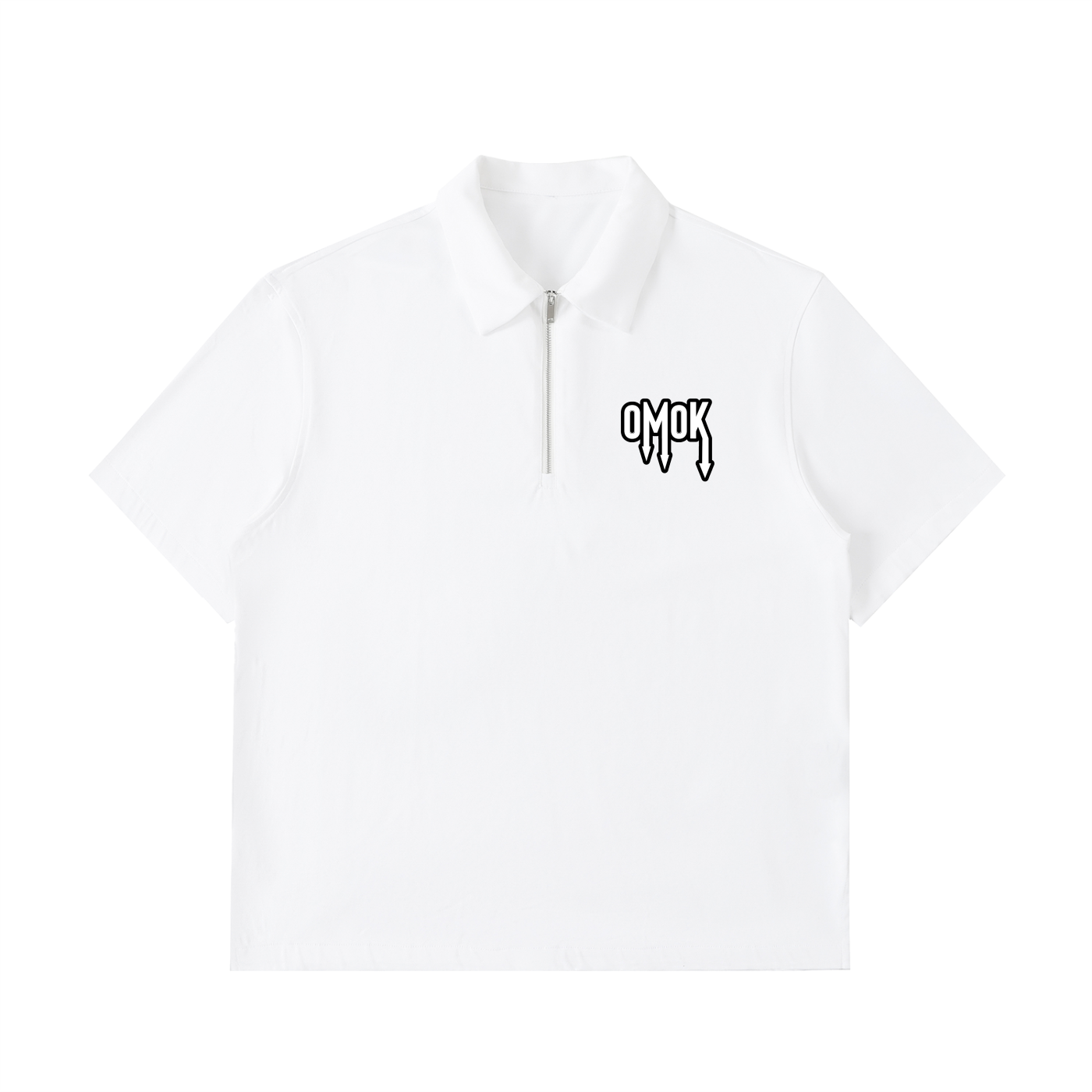 Half-Zip Cotton Polo Shirt